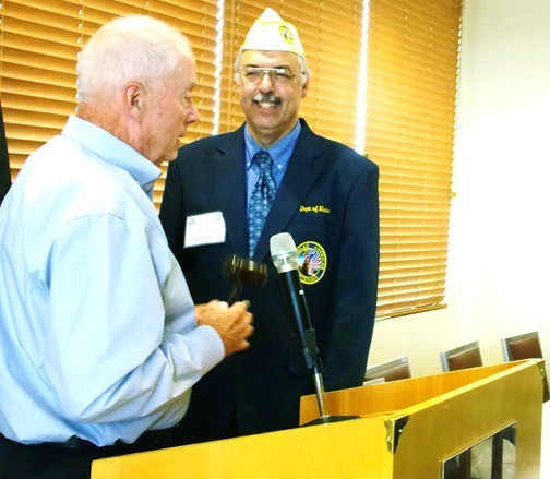 National Adjutant Art Wilson swore in Richard Fournier as the  new Commander for the DAV Department of Maine on May 6,  2012.  The Convention was held in Bangor , Maine  