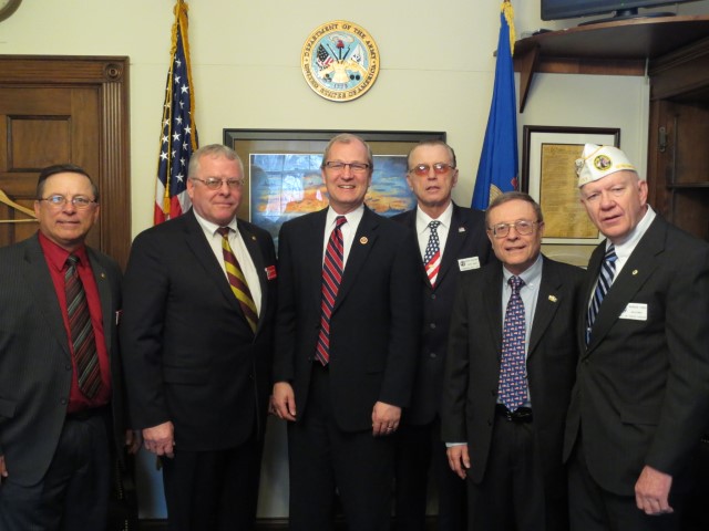 Legislative Committee With Rep. Cramer.  L-R:  Joe Litzinger, Mike Dobmeier, Rep Cramer, Richard Krajewski, Tom Saddler, and Warren Tobin